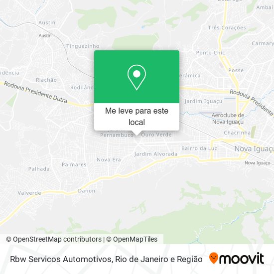 Rbw Servicos Automotivos mapa