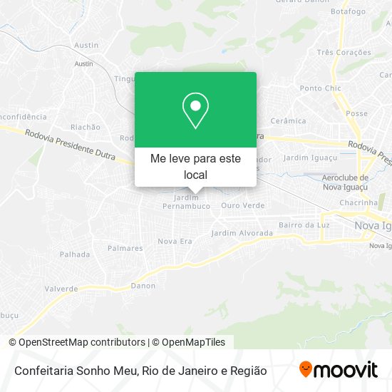 Confeitaria Sonho Meu mapa