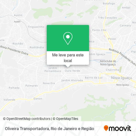 Oliveira Transportadora mapa