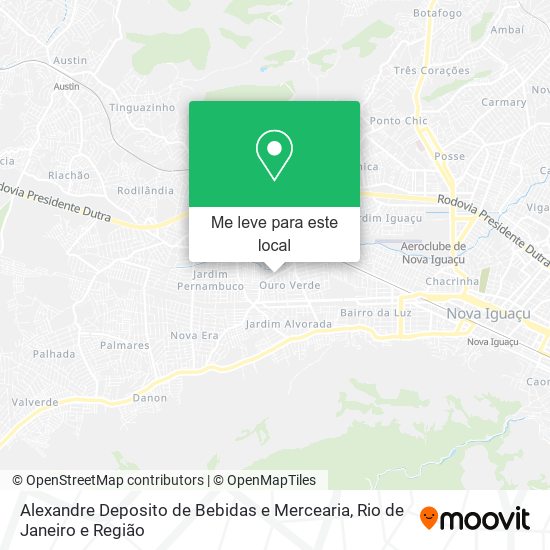 Alexandre Deposito de Bebidas e Mercearia mapa