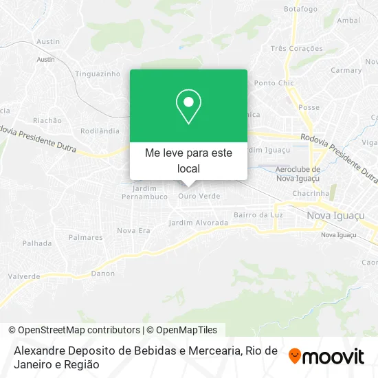 Alexandre Deposito de Bebidas e Mercearia mapa