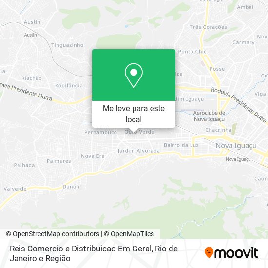 Reis Comercio e Distribuicao Em Geral mapa