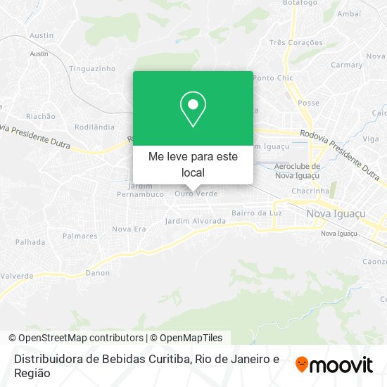 Distribuidora de Bebidas Curitiba mapa