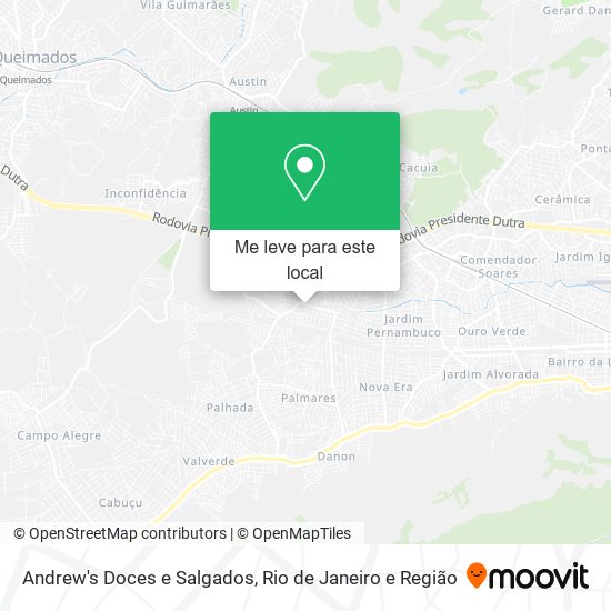 Andrew's Doces e Salgados mapa