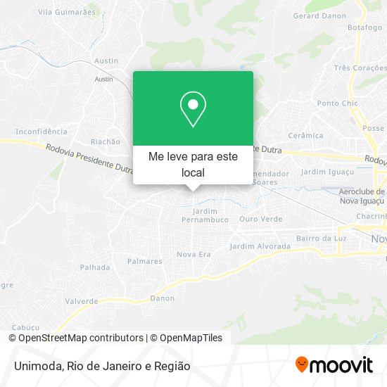 Unimoda mapa