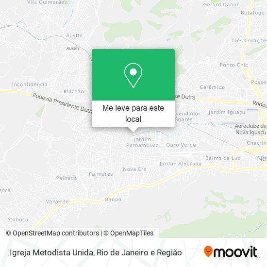 Igreja Metodista Unida mapa