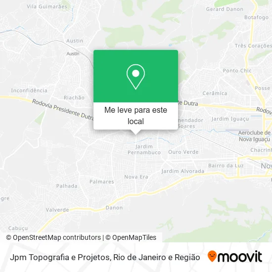 Jpm Topografia e Projetos mapa
