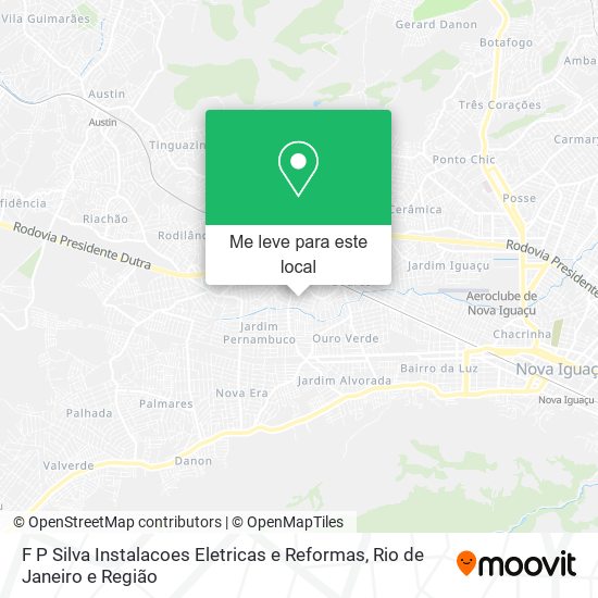 F P Silva Instalacoes Eletricas e Reformas mapa