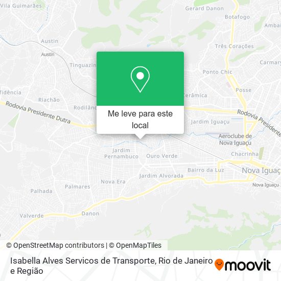 Isabella Alves Servicos de Transporte mapa
