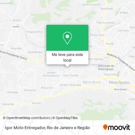 Igor Moto Entregador mapa