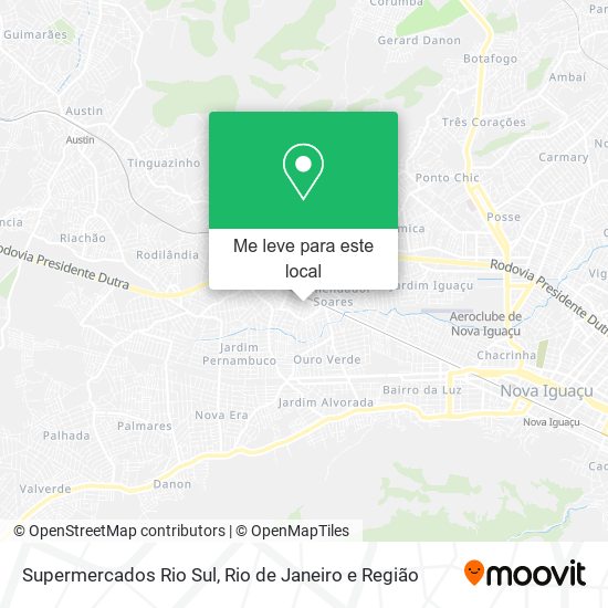 Supermercados Rio Sul mapa