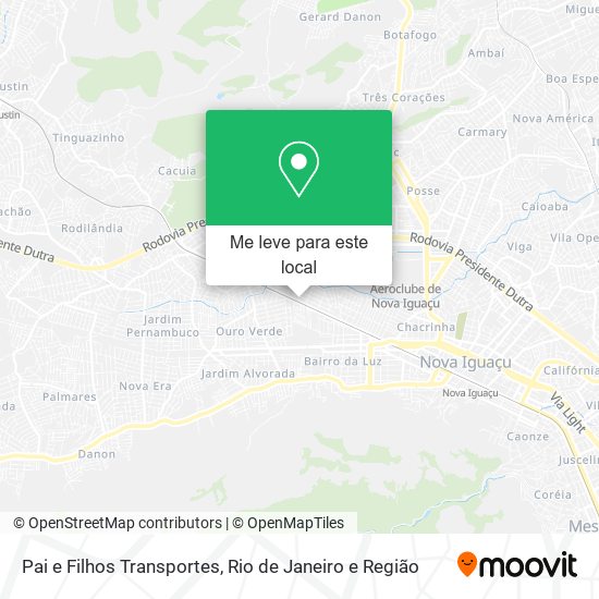 Pai e Filhos Transportes mapa