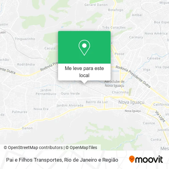 Pai e Filhos Transportes mapa