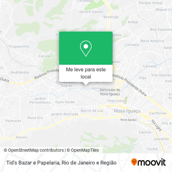 Tid's Bazar e Papelaria mapa