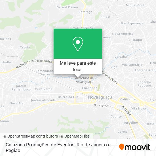 Calazans Produções de Eventos mapa