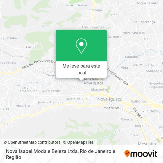 Nova Isabel Moda e Beleza Ltda mapa