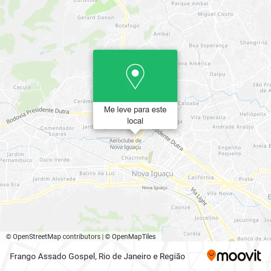 Frango Assado Gospel mapa