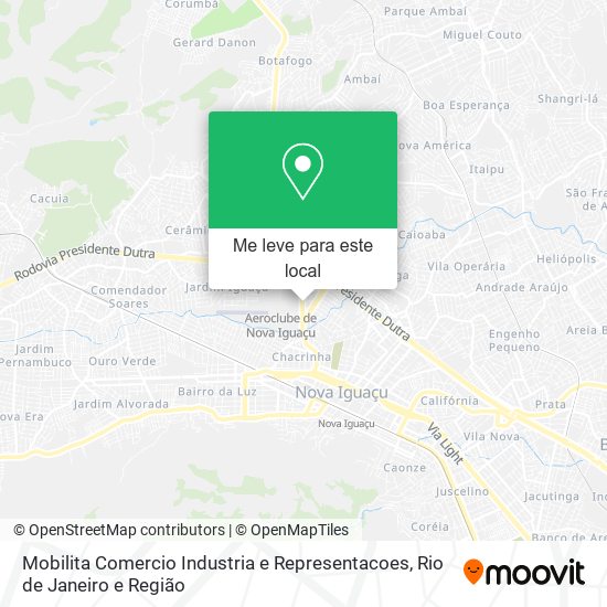 Mobilita Comercio Industria e Representacoes mapa