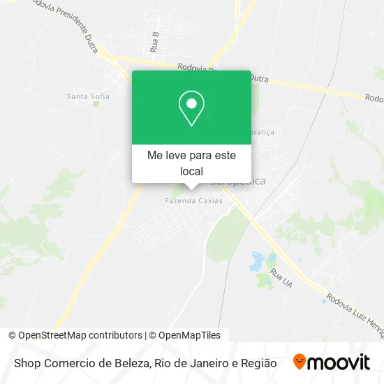 Shop Comercio de Beleza mapa