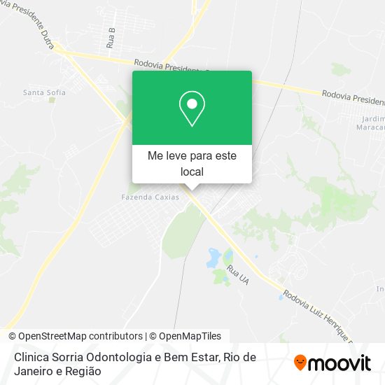 Clinica Sorria Odontologia e Bem Estar mapa