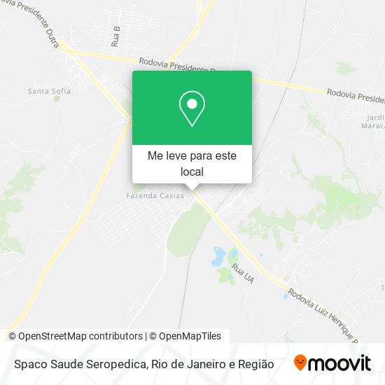 Spaco Saude Seropedica mapa