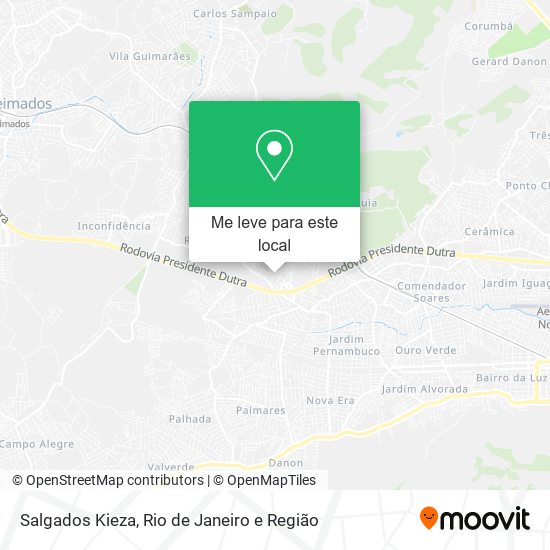 Salgados Kieza mapa