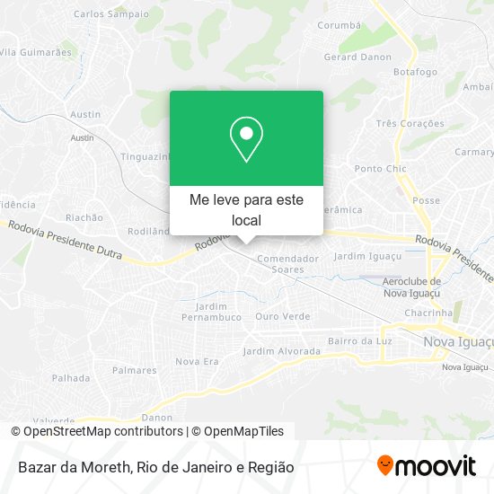 Bazar da Moreth mapa