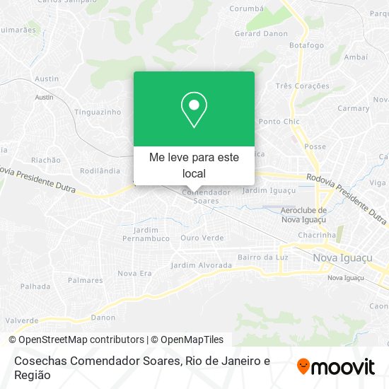 Cosechas Comendador Soares mapa