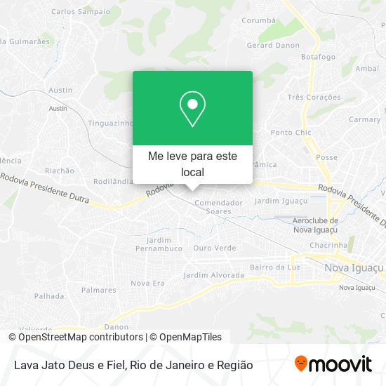 Lava Jato Deus e Fiel mapa