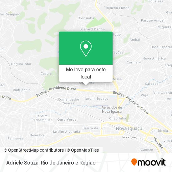 Adriele Souza mapa