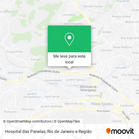 Hospital das Panelas mapa