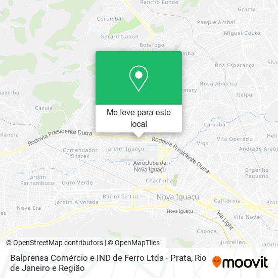 Balprensa Comércio e IND de Ferro Ltda - Prata mapa