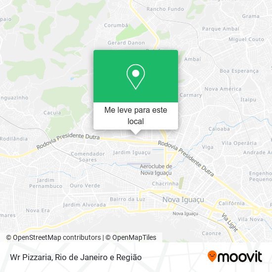 Wr Pizzaria mapa