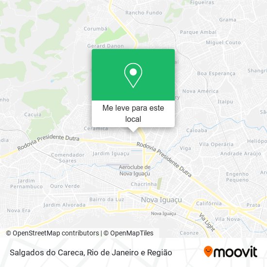 Salgados do Careca mapa