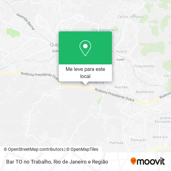 Bar TO no Trabalho mapa