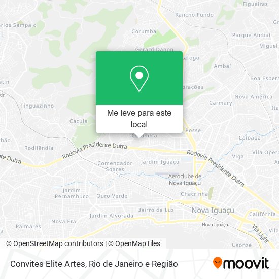 Convites Elite Artes mapa