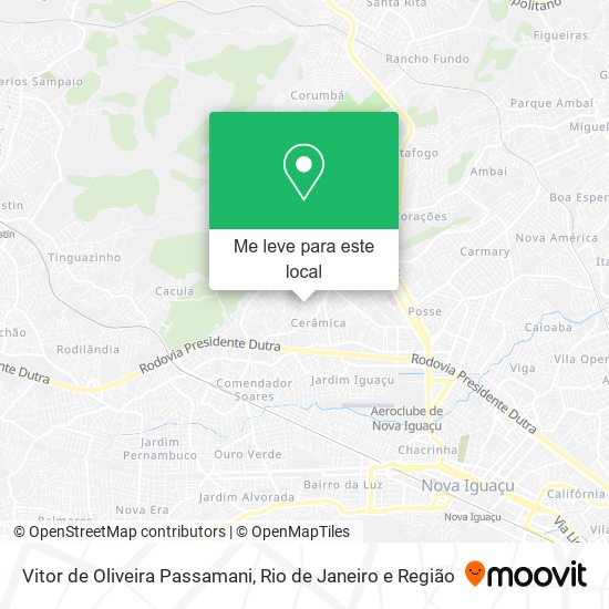 Vitor de Oliveira Passamani mapa