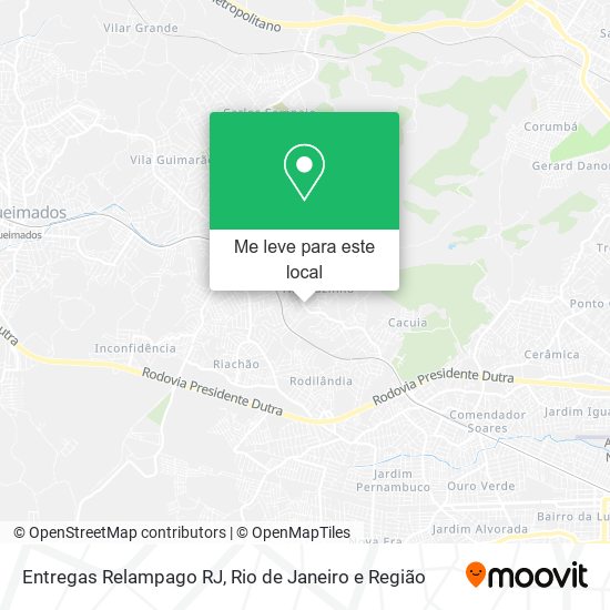Entregas Relampago RJ mapa