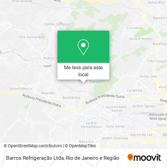 Barros Refrigeração Ltda mapa