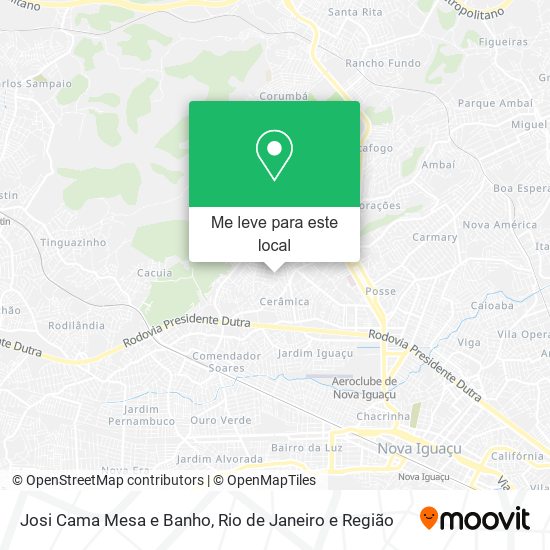 Josi Cama Mesa e Banho mapa