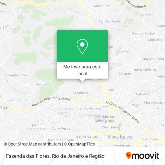 Fazenda das Flores mapa