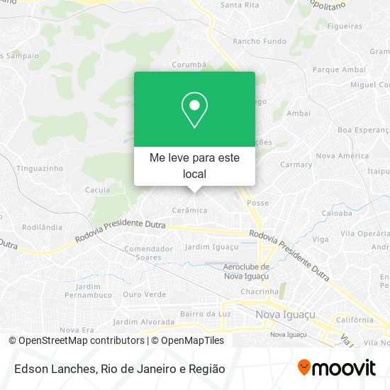 Edson Lanches mapa
