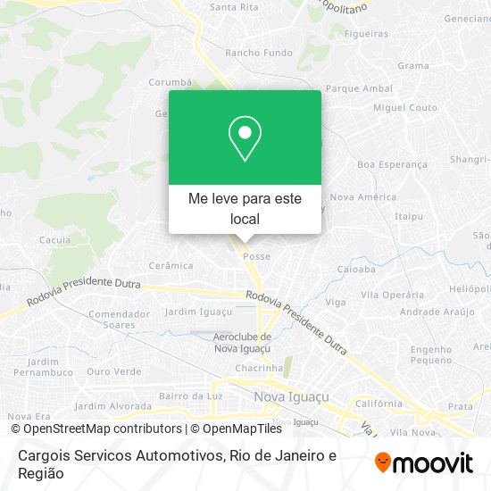 Cargois Servicos Automotivos mapa