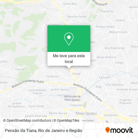 Pensão da Tiana mapa