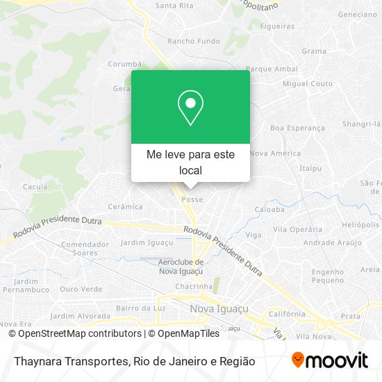 Thaynara Transportes mapa