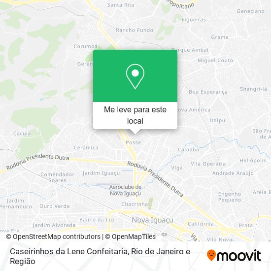 Caseirinhos da Lene Confeitaria mapa