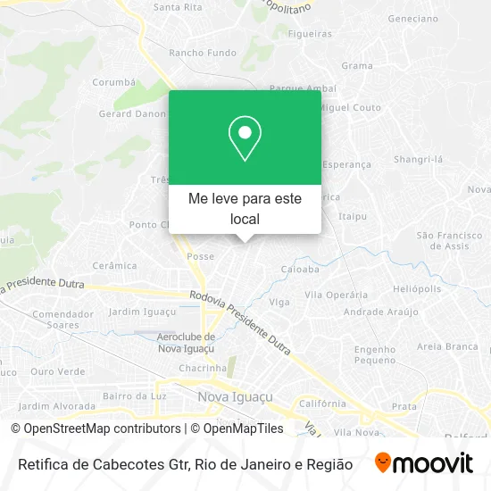 Retifica de Cabecotes Gtr mapa