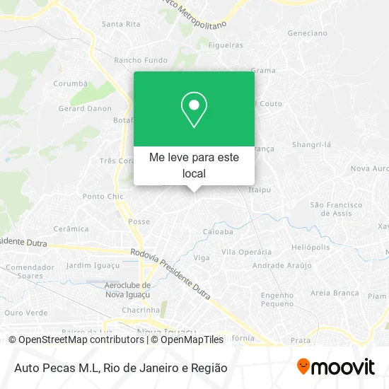 Auto Pecas M.L mapa