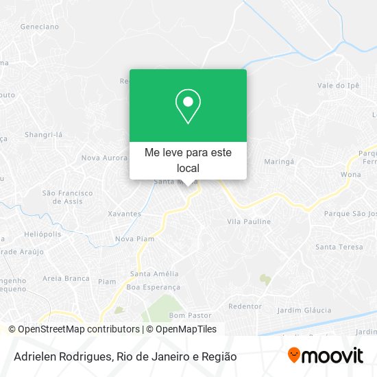 Adrielen Rodrigues mapa