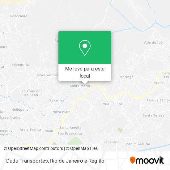 Dudu Transportes mapa